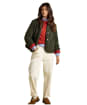 Women's Joules Sadie Short Fleece Jacket - Khaki Green