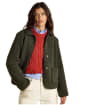 Women's Joules Sadie Short Fleece Jacket - Khaki Green