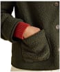 Women's Joules Sadie Short Fleece Jacket - Khaki Green