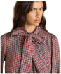 Women's Joules Tabby Blouse - Brown Houndstooth