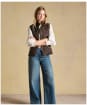 Women's Joules Braemar Luxe Showerproof Gilet - Chocolate Brown
