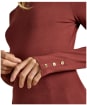 Women's Joules Amy Long Sleeve High Neck Jersey Top - Russet