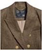 Women’s Holland Cooper Knightsbridge Double Breasted Blazer - Large Brown Herringbone