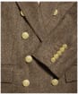 Women’s Holland Cooper Knightsbridge Double Breasted Blazer - Large Brown Herringbone
