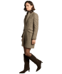 Women's Holland Cooper Highgrove Tweed Coat - Prince of Wales Brown
