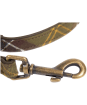 Barbour Tartan and Leather Dog Lead - New Classic Tartan