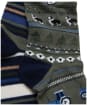 Men's Joules Kingsbury Socks - 2 Pack - Khaki Fairisle / Stripe