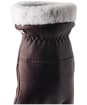 Women's Hestra Edda Leather Gloves - Espresso