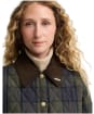 Women's Barbour Tartan Reimagined Icons Tartan Cropped Liddesdale Quilted Jacket - Shadow Classic Tartan