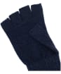 Men's Barbour Heath Fingerless Wool Gloves - Navy