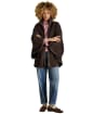 Joules Heritage Fleece Cape - Chocolate Brown