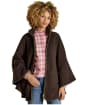 Joules Heritage Fleece Cape - Chocolate Brown