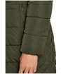 Women's Joules Aspen Showerproof Longline Padded Coat - Dark Green
