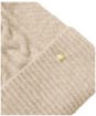 Women's Joules Cable Knit Bobble Hat - Oatmeal