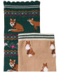 Women's Joules Everyday Sock - 2 Pack - Neutral Green Fox