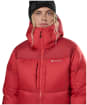 Women's Montane Glacium Hooded Down Jacket - Adrenaline Red