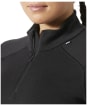 Women's Helly Hansen Lifa Merino Midweight 1/2 Zip - Black