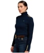 Women's Holland Cooper Seattle Roll Neck Cable Knit - Ink Navy