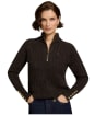 Women's Holland Cooper Bridget Quarter Zip Knit - Chocolate