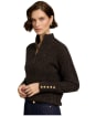 Women's Holland Cooper Bridget Quarter Zip Knit - Chocolate