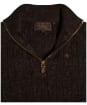 Women's Holland Cooper Bridget Quarter Zip Knit - Chocolate