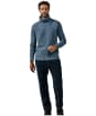 Men's Aubin Caster Donegal Roll Neck Sweater - Indigo