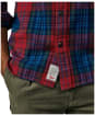 Men's Aubin Crowle Flannel Shirt - Dark Claret Check