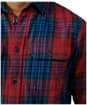 Men's Aubin Crowle Flannel Shirt - Dark Claret Check