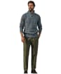 Men's Aubin Farnham Fisherman Rib Button Neck Sweater - Grey Twist
