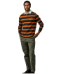 Men's Aubin Irnham Stripe Rugby Shirt - Charcoal Stripe