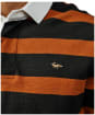 Men's Aubin Irnham Stripe Rugby Shirt - Charcoal Stripe