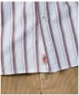 Men's Aubin Walesby Lightweight Relaxed Oxford Shirt - Oxblood Shadow Stripe