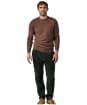 Men's Aubin Westbourne Merino Crew Sweater - Chocolate Mix