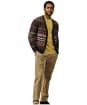 Men's Aubin Wheldrake Fairisle Cardigan - Khaki Fairisle
