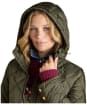 Women's Joules Chessington Showerproof Quilted Coat - Green