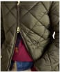 Women's Joules Chessington Showerproof Quilted Coat - Green