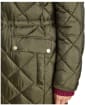 Women's Joules Chessington Showerproof Quilted Coat - Green