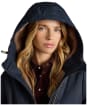Women's Joules Coverall Oversized Fleece Lined Waterproof Coat - Navy