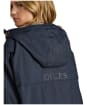 Women's Joules Coverall Oversized Fleece Lined Waterproof Coat - Navy