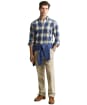 Men's GANT Regular Fit Windblown Flannel Check Shirt - Blue Horizon