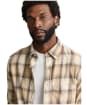 Men's GANT Regular Fit Windblown Flannel Check Shirt - Dry Sand