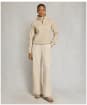 Women's Holland Cooper Sporting Goods Zip Henley - Oatmeal Marl