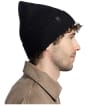 Buff Norval Merino Knitted Beanie - Black