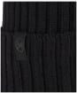 Buff Norval Merino Knitted Beanie - Black