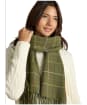 Women's Joules Langtree Scarf - Khaki Check