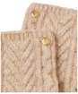 Women's Joules Cable Knit Gloves - Oatmeal