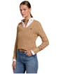 Women's Holland Cooper Seattle V Neck Knit - Dark Camel