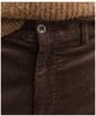  Men's GANT Regular Fit Cord Chinos - Black / Brown