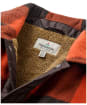 Men’s Passenger Clothing Firelight Sherpa Lined Overshirt - Dark Rust Buffalo Check