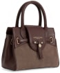 Fairfax & Favor The Mini Windsor Suede Handbag - Deep Taupe / Port